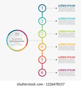 Business data visualization. timeline infographic icons designed for abstract background template milestone element modern diagram process technology digital marketing data presentation chart Vector