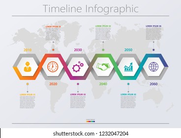 Business data visualization. timeline infographic icons designed for abstract background template milestone element modern diagram process technology digital marketing data presentation chart Vector