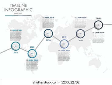 Business data visualization. timeline infographic icons designed for abstract background template milestone element modern diagram process technology digital marketing data presentation chart Vector