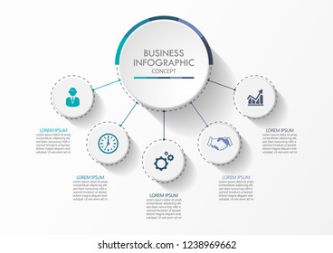 Business data visualization. timeline infographic icons designed for abstract background template milestone element modern diagram process technology digital marketing data presentation chart Vector