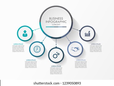 Business data visualization. timeline infographic icons designed for abstract background template milestone element modern diagram process technology digital marketing data presentation chart Vector