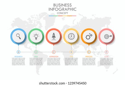 Business data visualization. timeline infographic icons designed for abstract background template milestone element modern diagram process technology digital marketing data presentation chart Vector