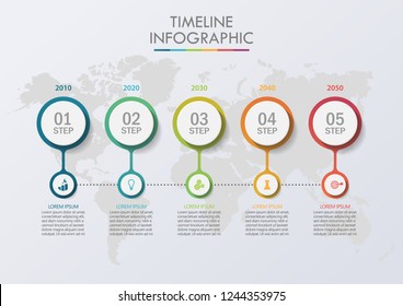 Business data visualization. timeline infographic icons designed for abstract background template milestone element modern diagram process technology digital marketing data presentation chart Vector