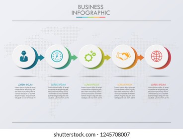 Business data visualization. timeline infographic icons designed for abstract background template milestone element modern diagram process technology digital marketing data presentation chart Vector
