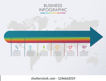 Business data visualization. timeline infographic icons designed for abstract background template milestone element modern diagram process technology digital marketing data presentation chart Vector