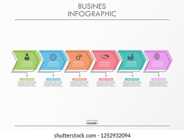 Business data visualization. timeline infographic icons designed for abstract background template milestone element modern diagram process technology digital marketing data presentation chart Vector