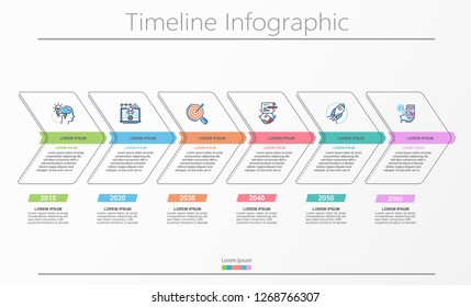 Business data visualization. timeline infographic icons designed for abstract background template milestone element modern diagram process technology digital marketing data presentation chart Vector