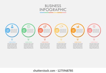 Business data visualization. timeline infographic icons designed for abstract background template milestone element modern diagram process technology digital marketing data presentation chart Vector