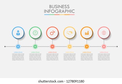 Business data visualization. timeline infographic icons designed for abstract background template milestone element modern diagram process technology digital marketing data presentation chart Vector