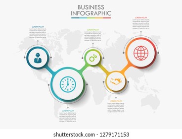 Business data visualization. timeline infographic icons designed for abstract background template milestone element modern diagram process technology digital marketing data presentation chart Vector