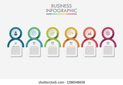Business data visualization. timeline infographic icons designed for abstract background template milestone element modern diagram process technology digital marketing data presentation chart Vector