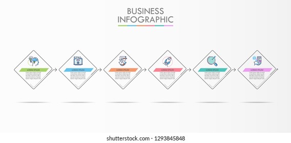 Business data visualization. timeline infographic icons designed for abstract background template milestone element modern diagram process technology digital marketing data presentation chart Vector