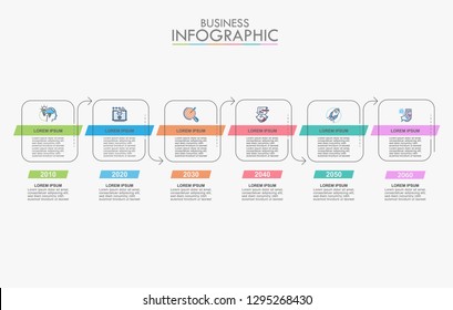 Business data visualization. timeline infographic icons designed for abstract background template milestone element modern diagram process technology digital marketing data presentation chart Vector