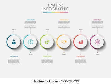 Business data visualization. timeline infographic icons designed for abstract background template milestone element modern diagram process technology digital marketing data presentation chart Vector