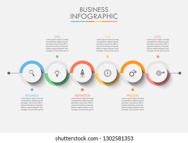 Business data visualization. timeline infographic icons designed for abstract background template milestone element modern diagram process technology digital marketing data presentation chart Vector