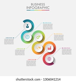 Business data visualization. timeline infographic icons designed for abstract background template milestone element modern diagram process technology digital marketing data presentation chart Vector