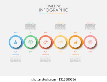 Business data visualization. timeline infographic icons designed for abstract background template milestone element modern diagram process technology digital marketing data presentation chart Vector