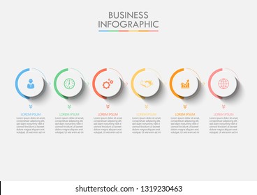 Business data visualization. timeline infographic icons designed for abstract background template milestone element modern diagram process technology digital marketing data presentation chart Vector