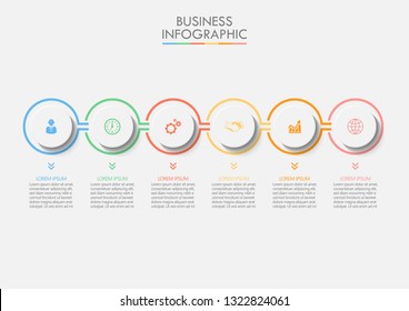 Business data visualization. timeline infographic icons designed for abstract background template milestone element modern diagram process technology digital marketing data presentation chart Vector