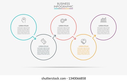 Business data visualization. timeline infographic icons designed for abstract background template milestone element modern diagram process technology digital marketing data presentation chart Vector