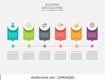 Business data visualization. timeline infographic icons designed for abstract background template milestone element modern diagram process technology digital marketing data presentation chart Vector
