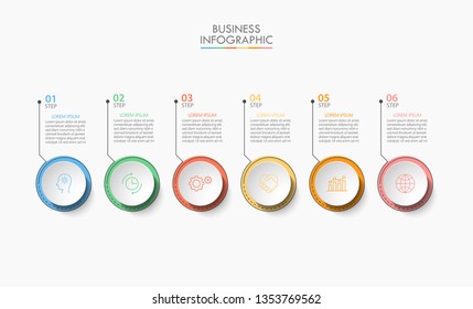 Business data visualization. timeline infographic icons designed for abstract background template milestone element modern diagram process technology digital marketing data presentation chart Vector
