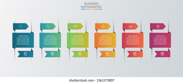 Business data visualization. timeline infographic icons designed for abstract background template milestone element modern diagram process technology digital marketing data presentation chart Vector