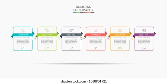 Business data visualization. timeline infographic icons designed for abstract background template milestone element modern diagram process technology digital marketing data presentation chart Vector