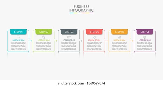 Business data visualization. timeline infographic icons designed for abstract background template milestone element modern diagram process technology digital marketing data presentation chart Vector