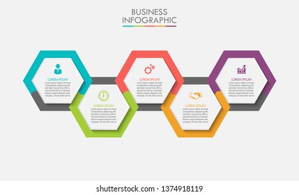 Business data visualization. timeline infographic icons designed for abstract background template milestone element modern diagram process technology digital marketing data presentation chart Vector