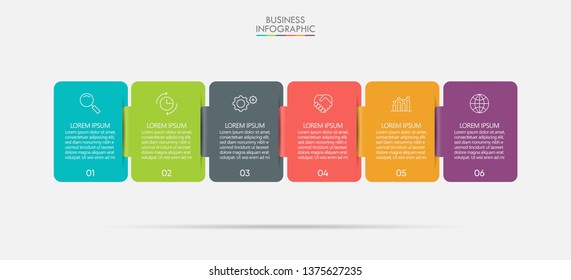 Business data visualization. timeline infographic icons designed for abstract background template milestone element modern diagram process technology digital marketing data presentation chart Vector