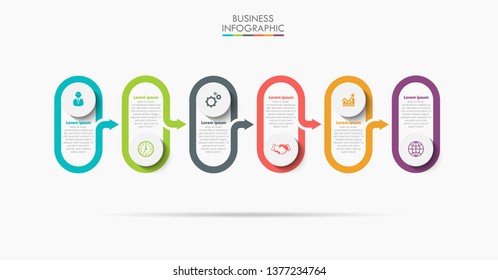 Business data visualization. timeline infographic icons designed for abstract background template milestone element modern diagram process technology digital marketing data presentation chart Vector