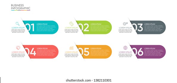 Business data visualization. timeline infographic icons designed for abstract background template milestone element modern diagram process technology digital marketing data presentation chart Vector