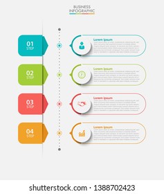 Business data visualization. timeline infographic icons designed for abstract background template milestone element modern diagram process technology digital marketing data presentation chart Vector