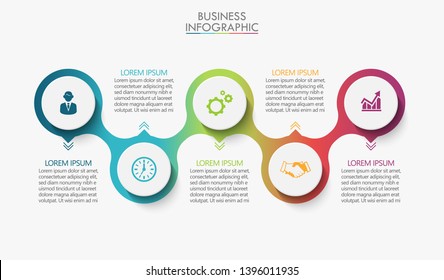 Business data visualization. timeline infographic icons designed for abstract background template milestone element modern diagram process technology digital marketing data presentation chart Vector