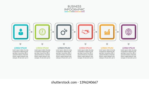 Business data visualization. timeline infographic icons designed for abstract background template milestone element modern diagram process technology digital marketing data presentation chart Vector