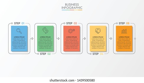 Business data visualization. timeline infographic icons designed for abstract background template milestone element modern diagram process technology digital marketing data presentation chart Vector
