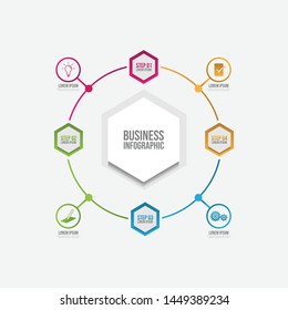 Business data visualization. timeline infographic icons design