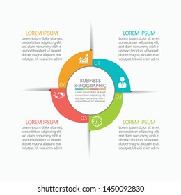 Business data visualization. timeline infographic icons designed for abstract background template milestone element modern diagram process technology digital marketing data presentation chart Vector.