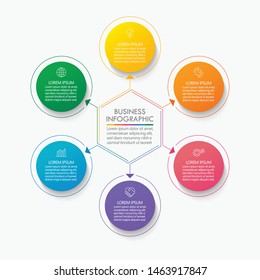 Business data visualization. timeline infographic icons designed for abstract background template