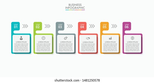 Business data visualization. timeline infographic icons designed for abstract background template 