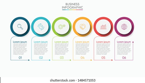 Business data visualization. timeline infographic icons designed for abstract background template 