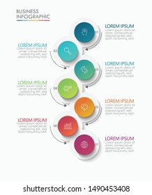 Business data visualization. timeline infographic icons designed for abstract background template.