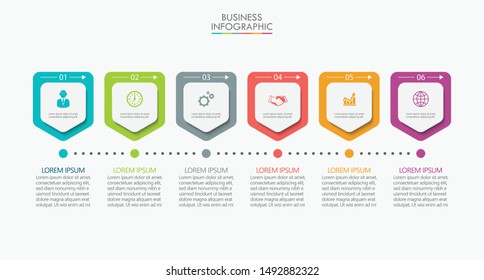 Business data visualization. timeline infographic icons designed for abstract background template