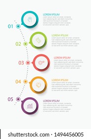 Business data visualization. timeline infographic icons designed for abstract background template