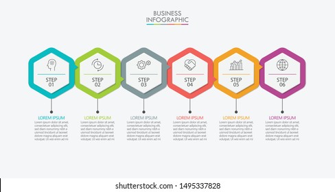 Business data visualization. timeline infographic icons designed for abstract background template