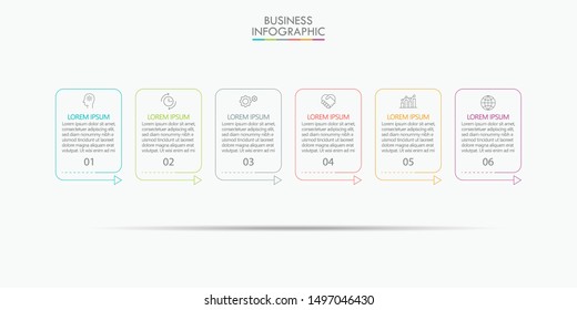 Business data visualization. timeline infographic icons designed for abstract background template