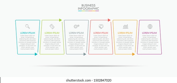 Business data visualization. timeline infographic icons designed for abstract background template