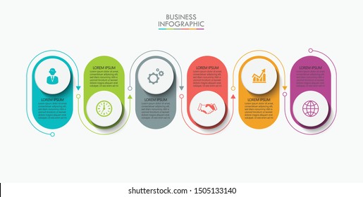 Business data visualization. timeline infographic icons designed for abstract background template