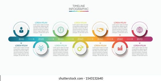 Business data visualization. timeline infographic icons designed for abstract background template